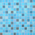 Material de construcción Azulejos de mosaico Mosaico de cristal azul para piscina